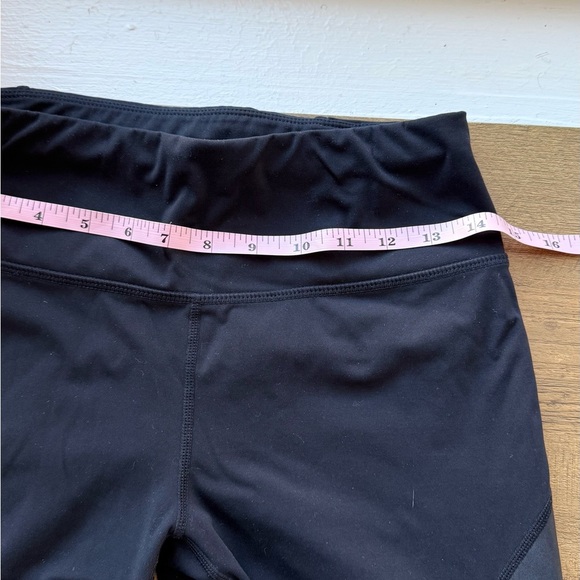 Sweaty Betty Power Mesh Wet Look 7/8 Black Leggings Size 6 - Picture 6 of 7
